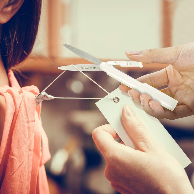 Plus Pen Style Compact Twiggy Scissors with Cover, White - Image 4